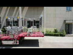 পাওয়ার ডিস্ট্রিবিউশন 110kV 50Hz মোবাইল ট্রান্সফরমার সাবস্টেশন 80A