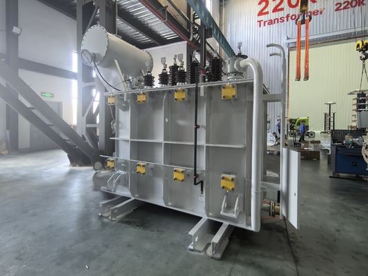 60Hz Rated Frequency Oil Immersed Power Transformer with YNd11 Connection Group at 32C Ambient Temperature